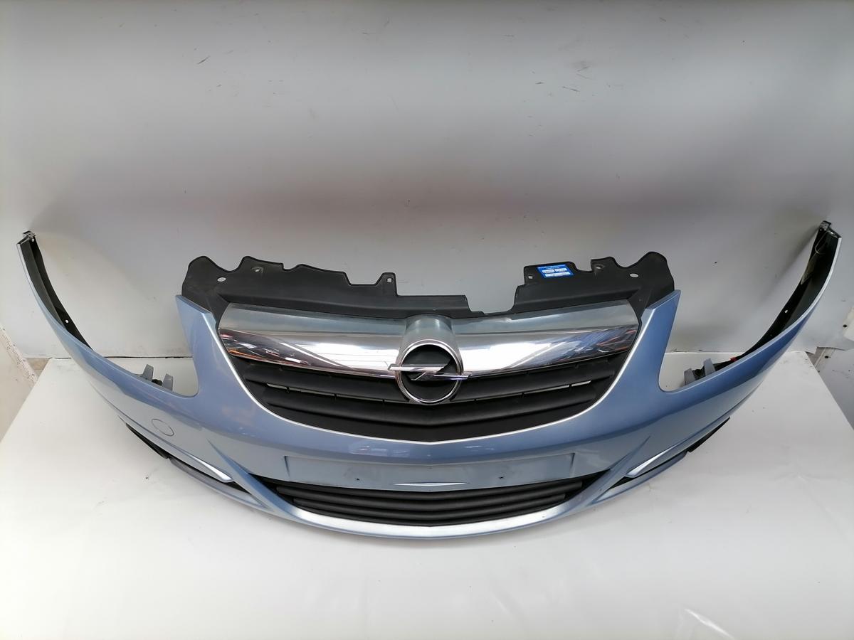 Opel Corsa D original Sto&szlig;stange Stossf&auml;nger vorn Z21C Aeroblau Bj.2007